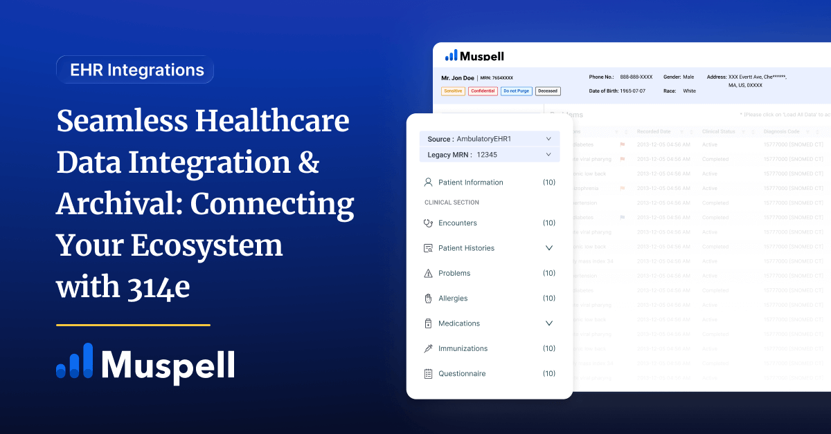 Healthcare Data Integration, Conversion & Archival Experts - 314e