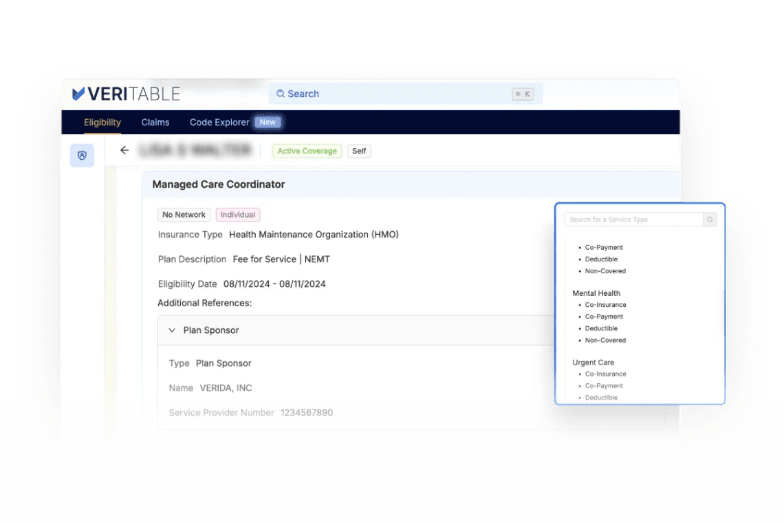 Advanced Medicare, Medicaid & MCO Verification With Veritable