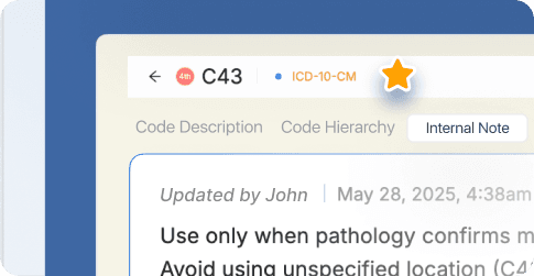 Add Notes and Mark Codes as Favorites