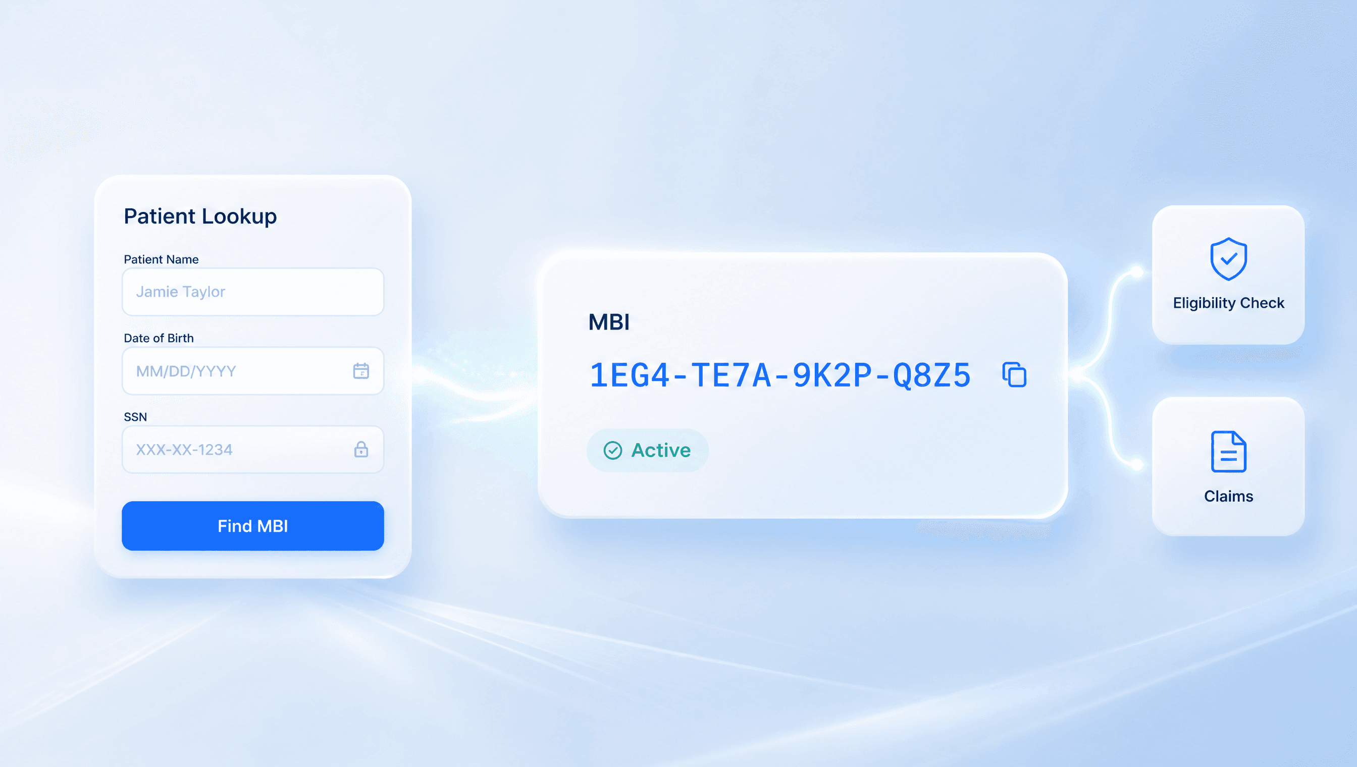 product shot: MBI Lookup search