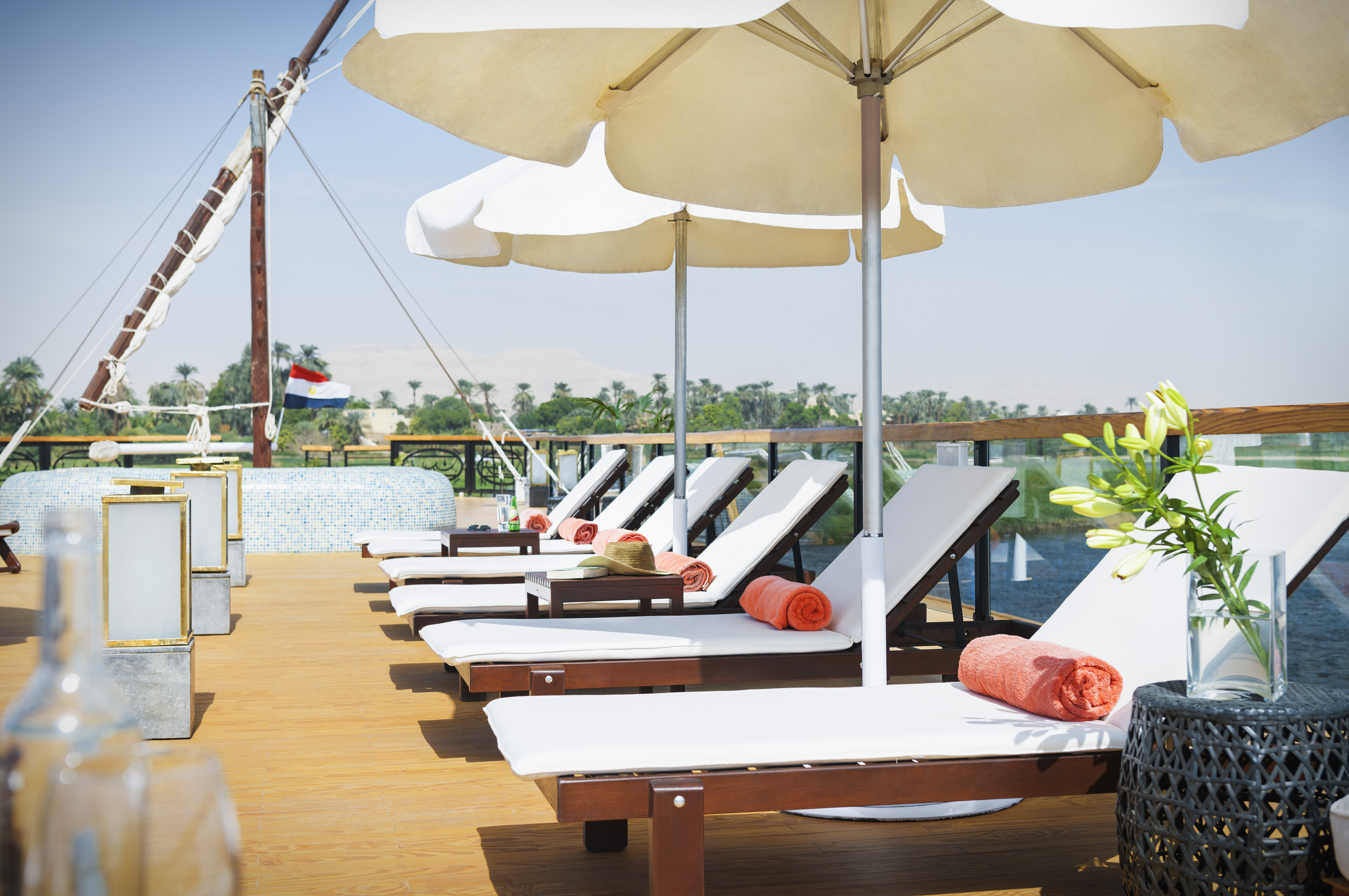 Sun Deck Zein Nile Chateau Luxury Nile Cruise