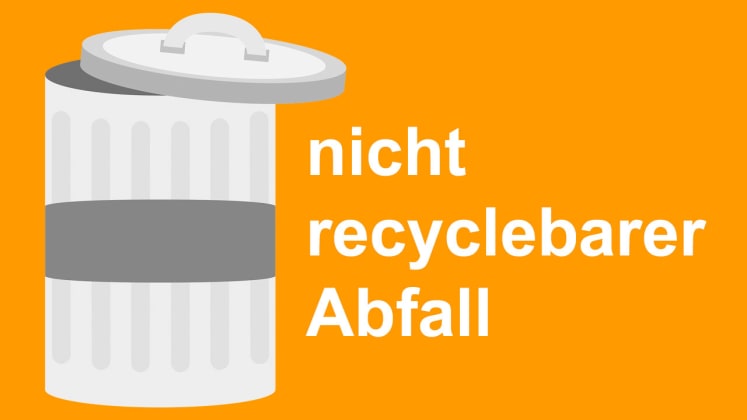 Nicht recyclebarer Abfall