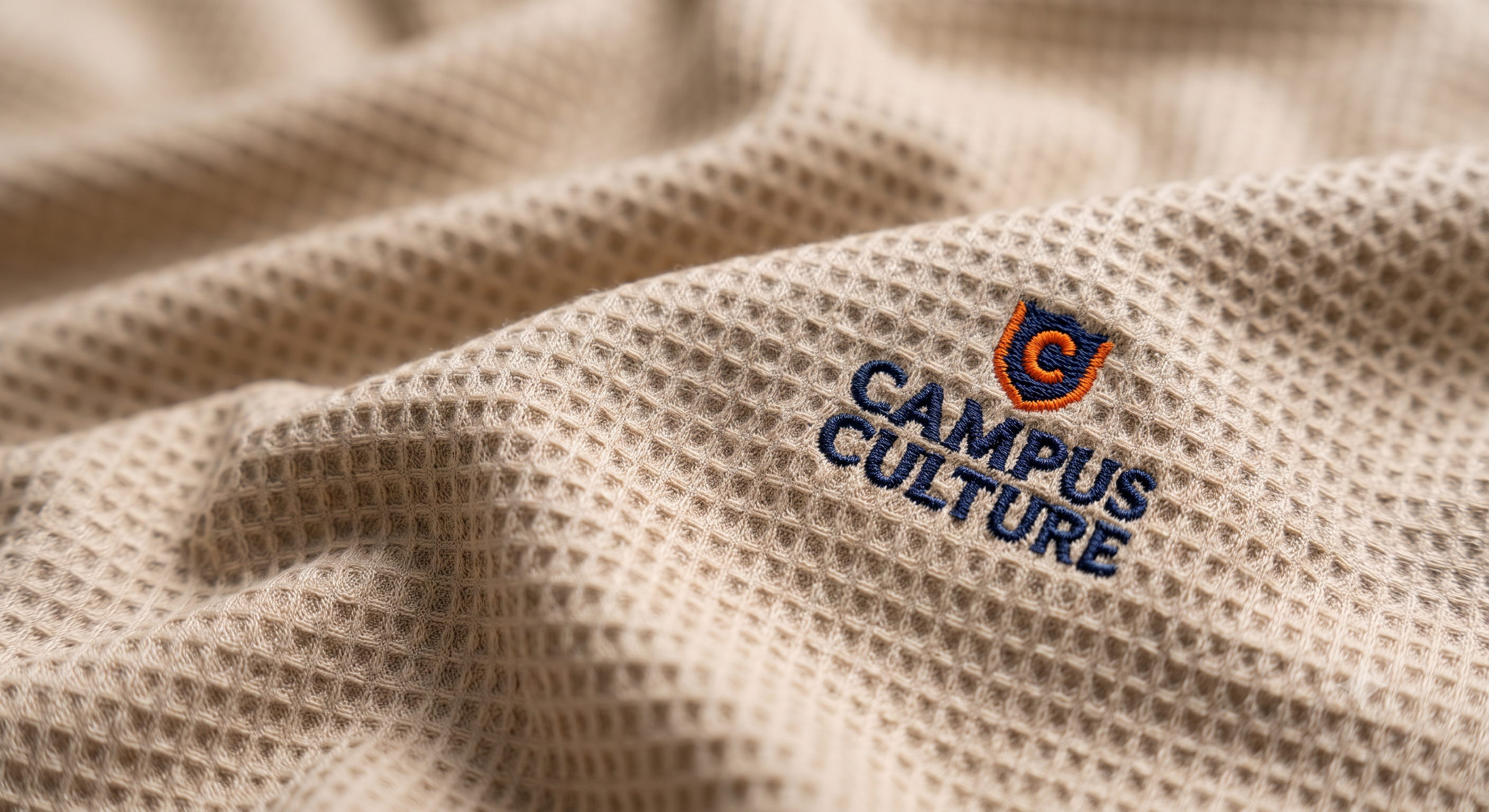 Waffle fabric close-up