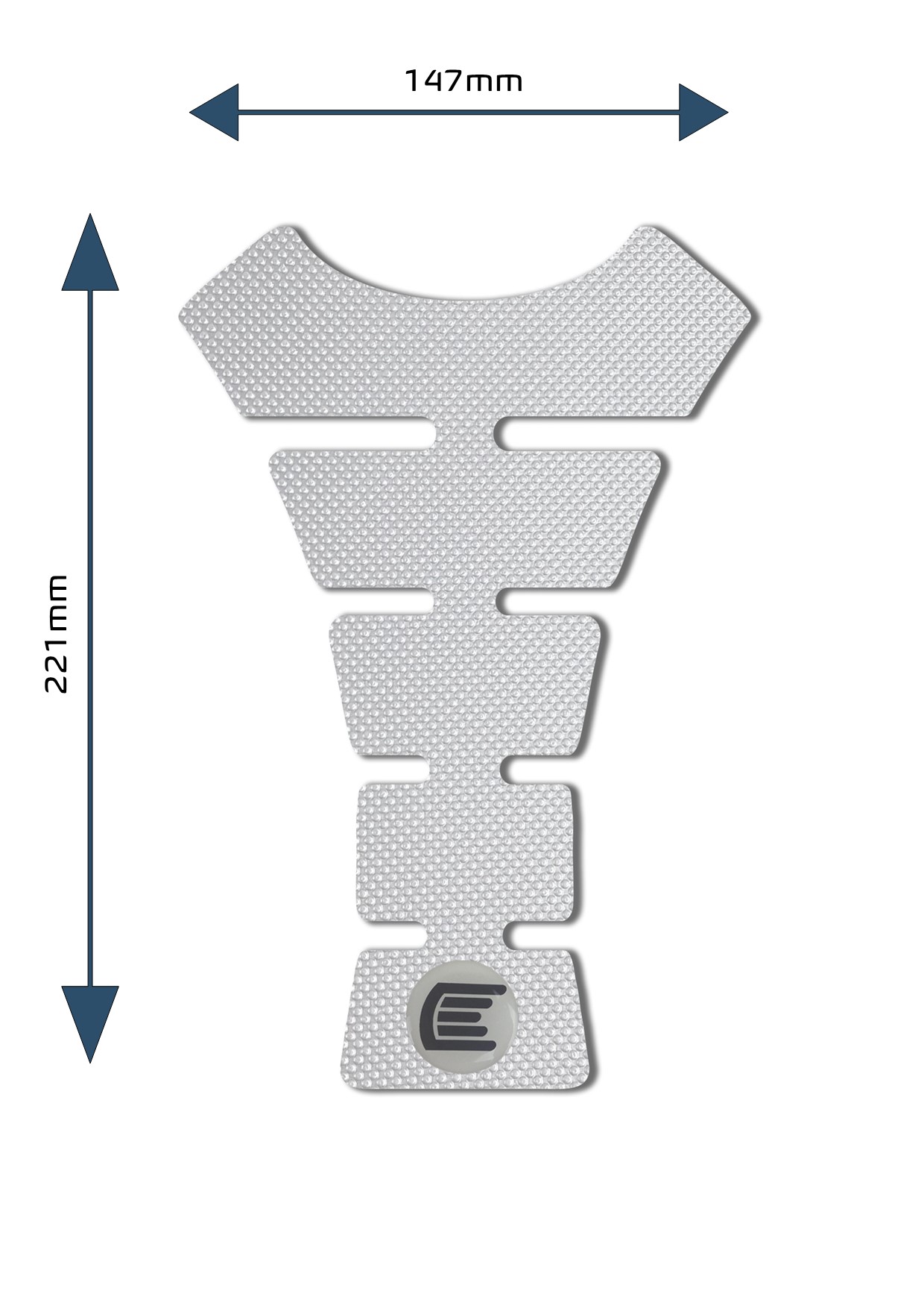 Eazi-Grip Centre Tank Pads In Clear – Design F