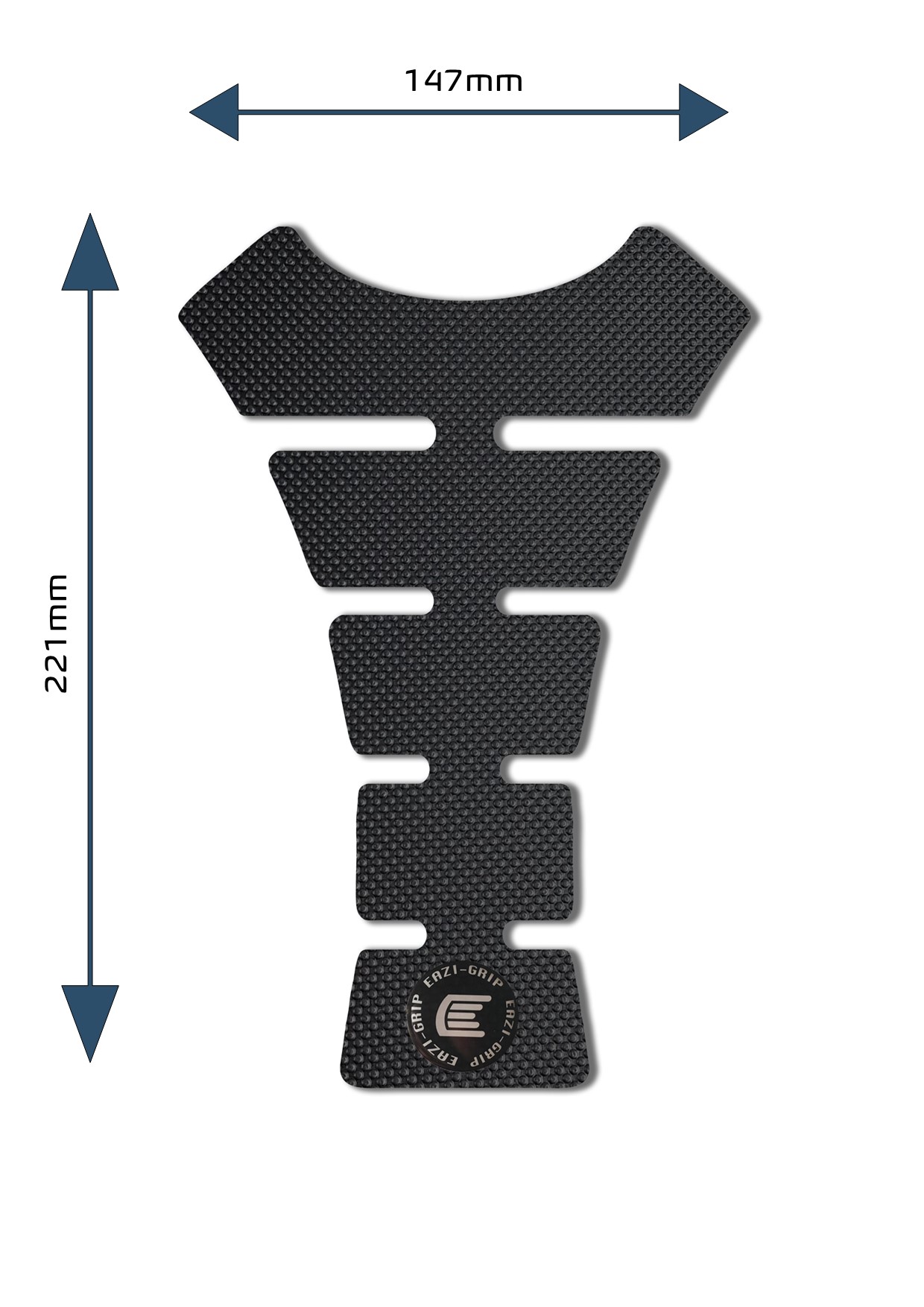 Eazi-Grip Centre Tank Pads In Black – Design F