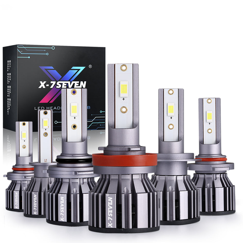 X-7SEVEN OEM Ultra-Bright X-T2 Series 38W 5000LM H7 LED Fog Lights High Low Beam for All-Weather Performance 2 Pieces Box
