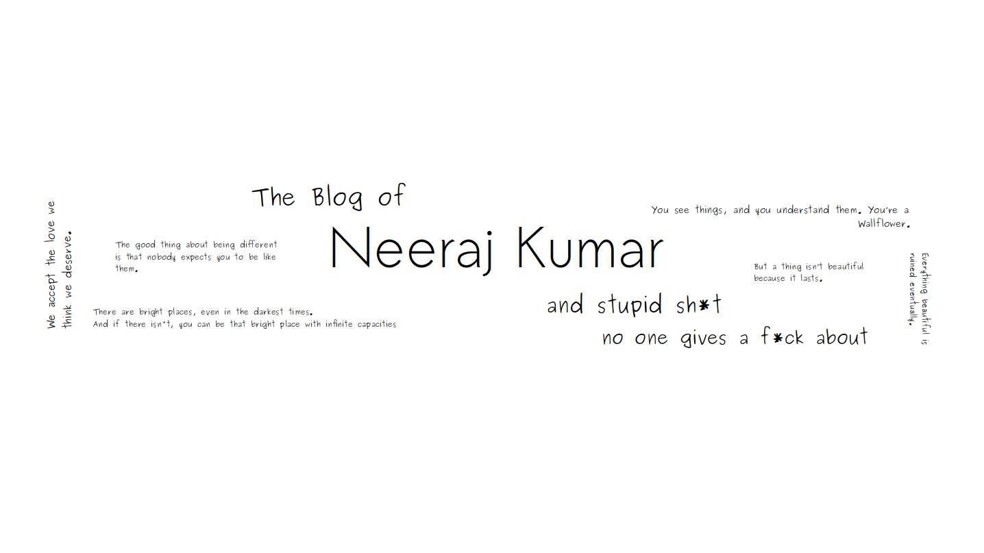 Blog of Neeraj Kumar