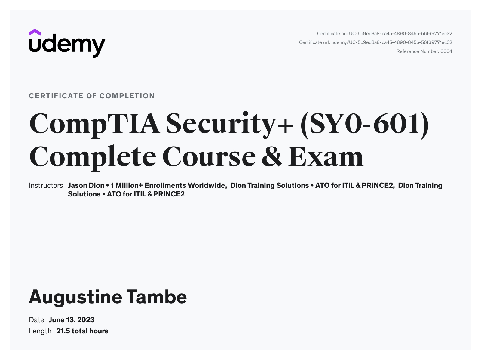My Prepararation for the Security+ Certification(06/13/23)