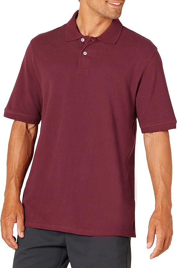 Amazon Essentials Men's Regular-Fit Cotton Pique Polo Shirt