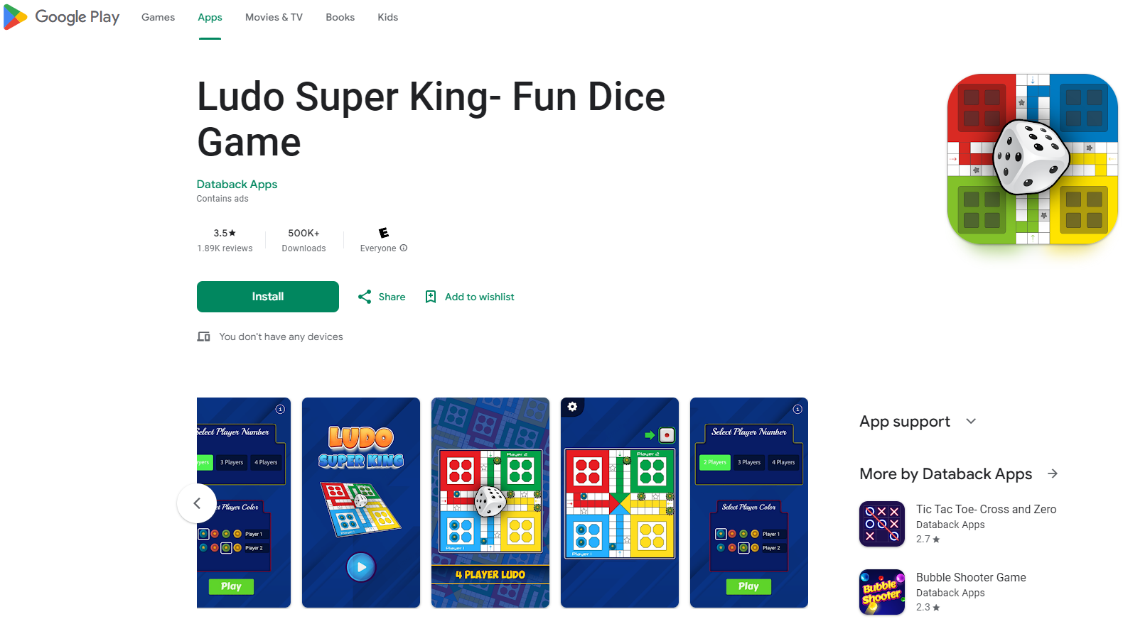 Install and Play Ludo Super King!