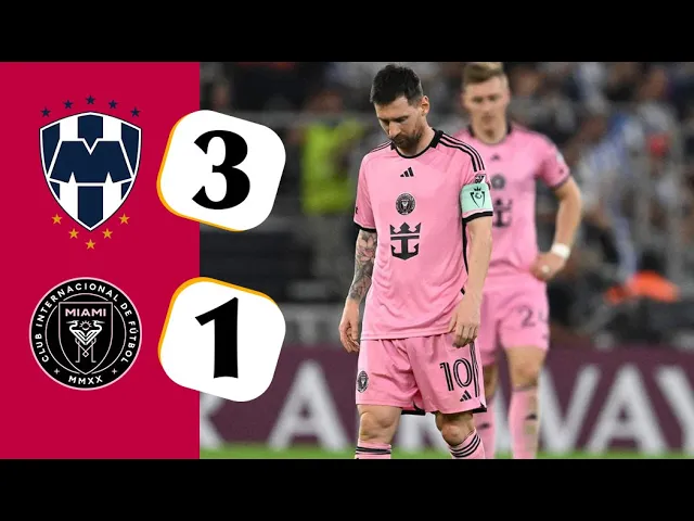 Messi VS Monterrey 3-1 Champions Cup Highlight 2024
