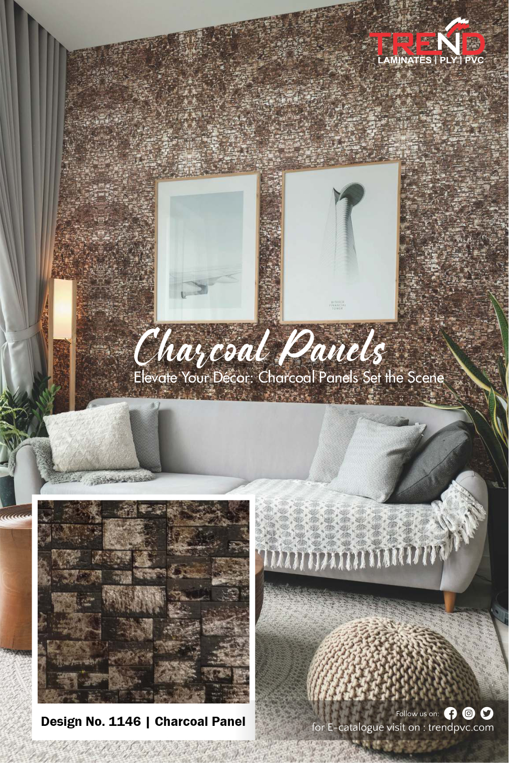 Enhance Your Interior Design with Charcoal Panel by Trend Laminate