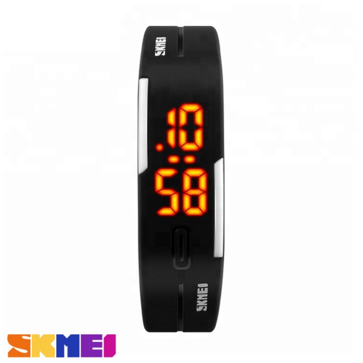 Jual barang jam tangan gelang digital bracelet skmei original ab1099 black