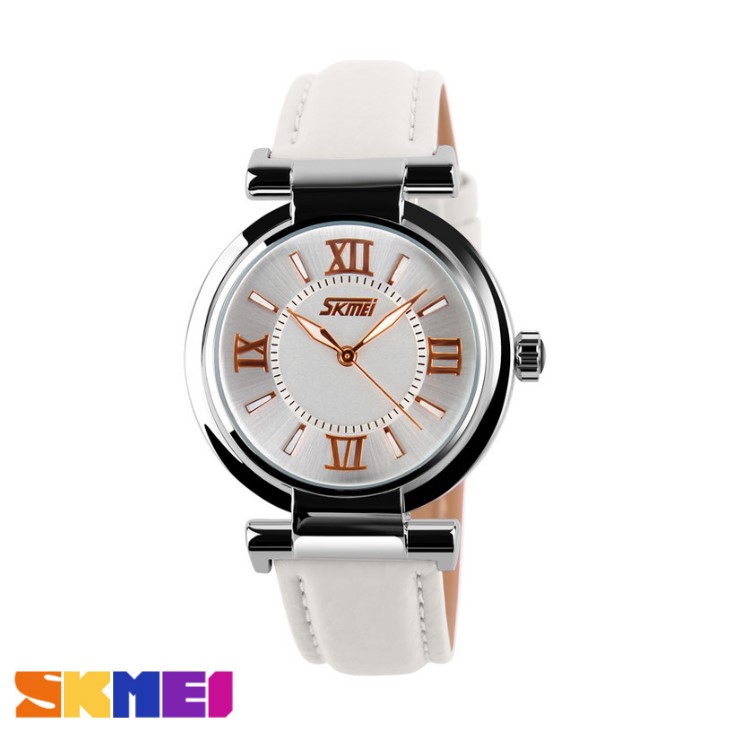 Jual Barang Jam Tangan Cewek Analog Skmei Original Ab9075 White Version