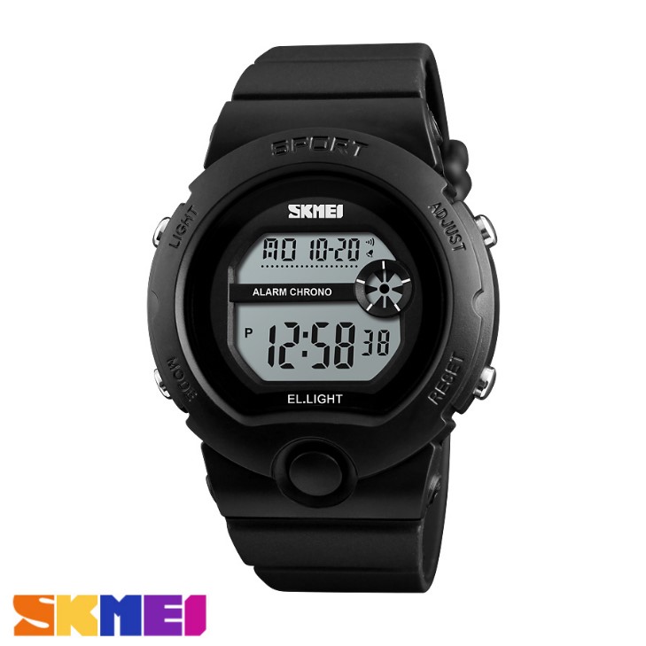 Jual barang jam tangan digital wanita pria ukuran kecil skmei original