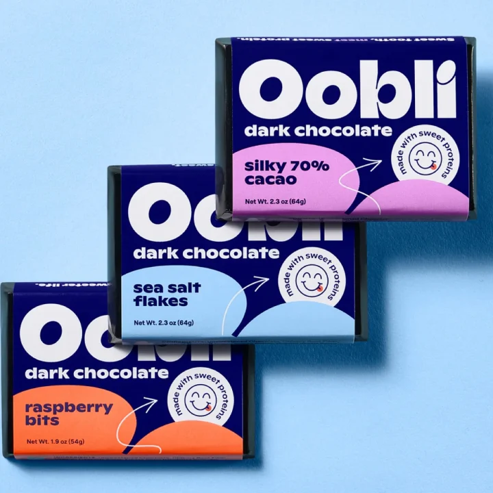 review photo of Oobli Chocolate Sampler 3-Pack shared by @slcvegan on 26 Feb 2023 - review