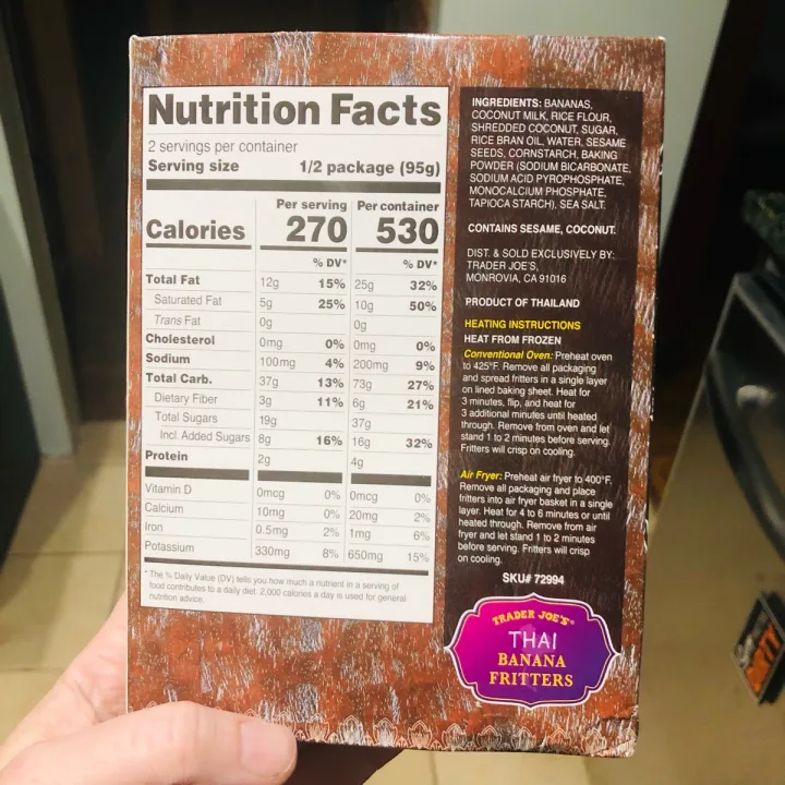 photo of Trader Joe's Thai Banana Fritters shared by @nrippe1 on  26 Feb 2023 - review