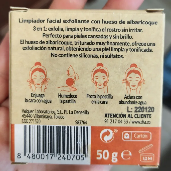 review photo of Imaqe Naturals Limpiador Facial Con Hueso De Albaricoque shared by @sandravo on 28 Feb 2023 - review