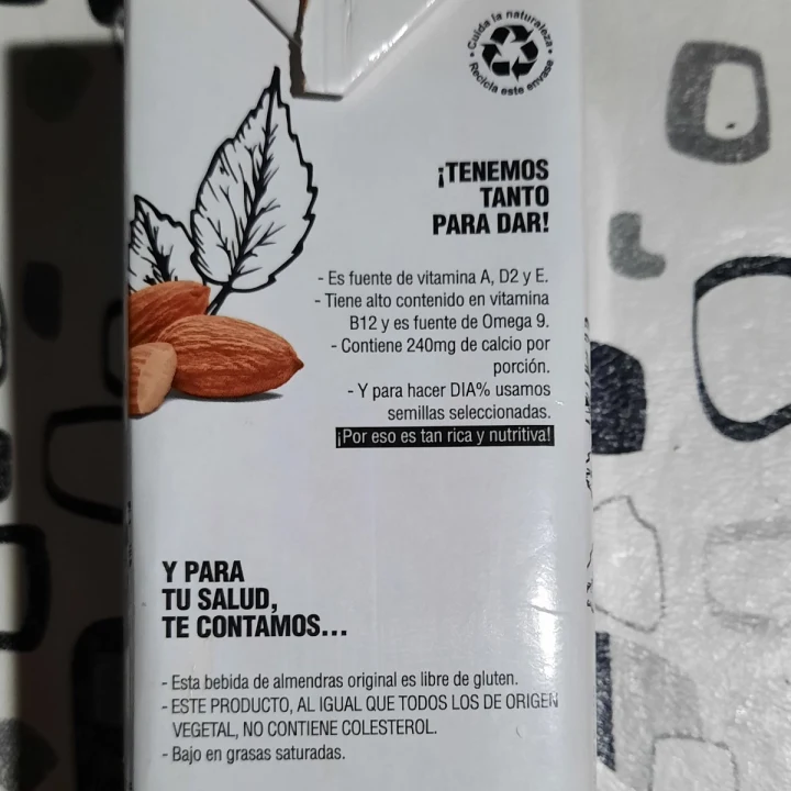 photo of Dia% Leche de Almendras sabor Original shared by @chuny on  08 Mar 2023 - review