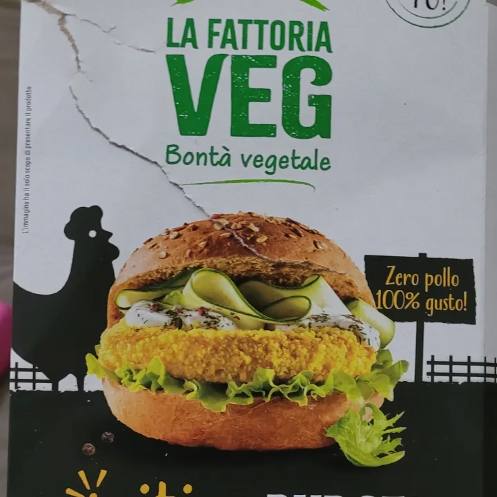 photo of la fattoria veg Burger Zero Pollo 100% Gusto , No OGM, No Glutine ,no Soia shared by @ariannapesaro on  24 Mar 2023 - review