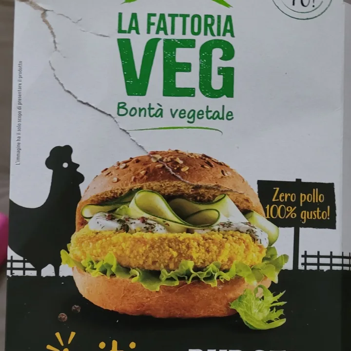 review photo of la fattoria veg Burger Zero Pollo 100% Gusto , No OGM, No Glutine ,no Soia shared by @ariannapesaro on 24 Mar 2023 - review
