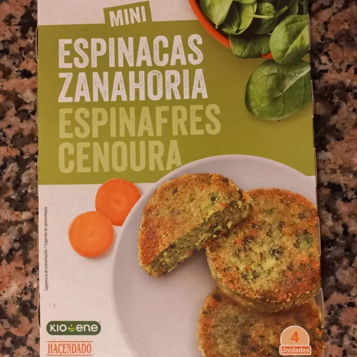 photo of Hacendado Hamburguesas de espinacas y zanahoria shared by @anneta on  06 Apr 2023 - review