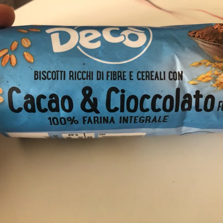 photo of Bio Decò biscotti cacao e cioccolato fondente shared by @ghostino on  17 Apr 2023 - review