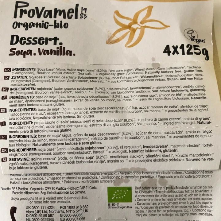 photo of Provamel Dessert soya vanilla shared by @ghostino on  16 May 2023 - review