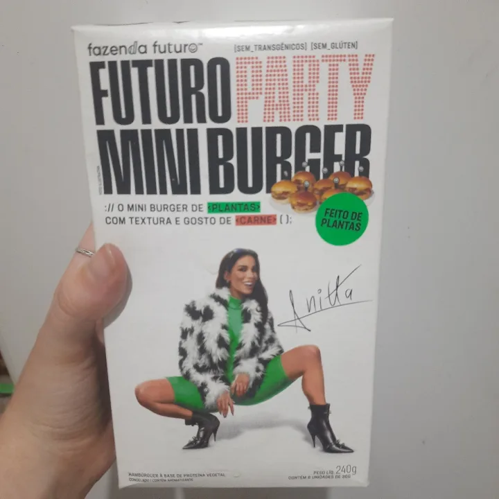 review photo of Fazenda Futuro - Future Farm Futuro Party Mini Burger shared by @veganapoesia on 11 Jun 2023 - review