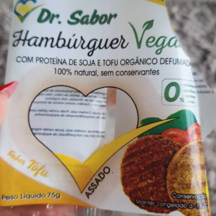 photo of Dr. Sabor Hambúrguer De Soja E Tofu Orgânico shared by @georgialopes on  22 Jun 2023 - review