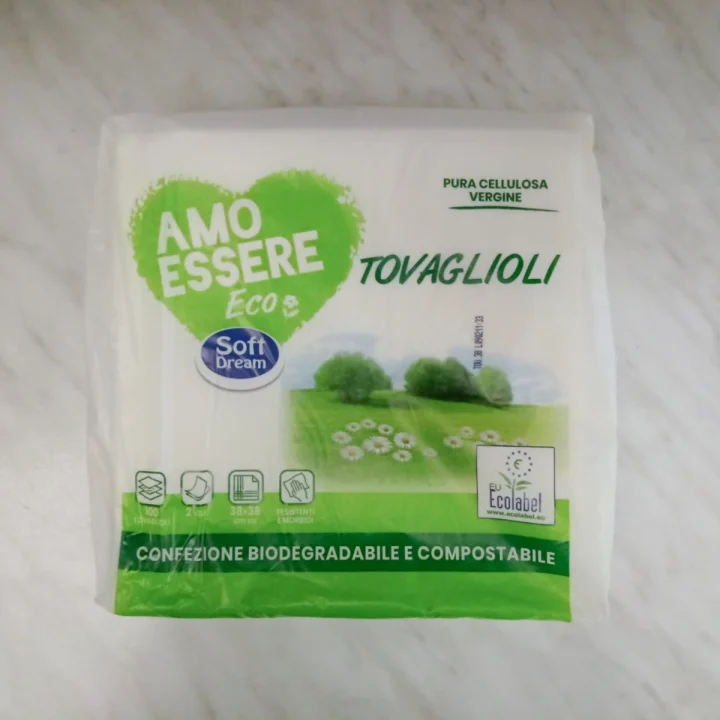 photo of Amo Essere Eco Soft Dream Tovaglioli shared by @simonapapagna on  28 Jun 2023 - review