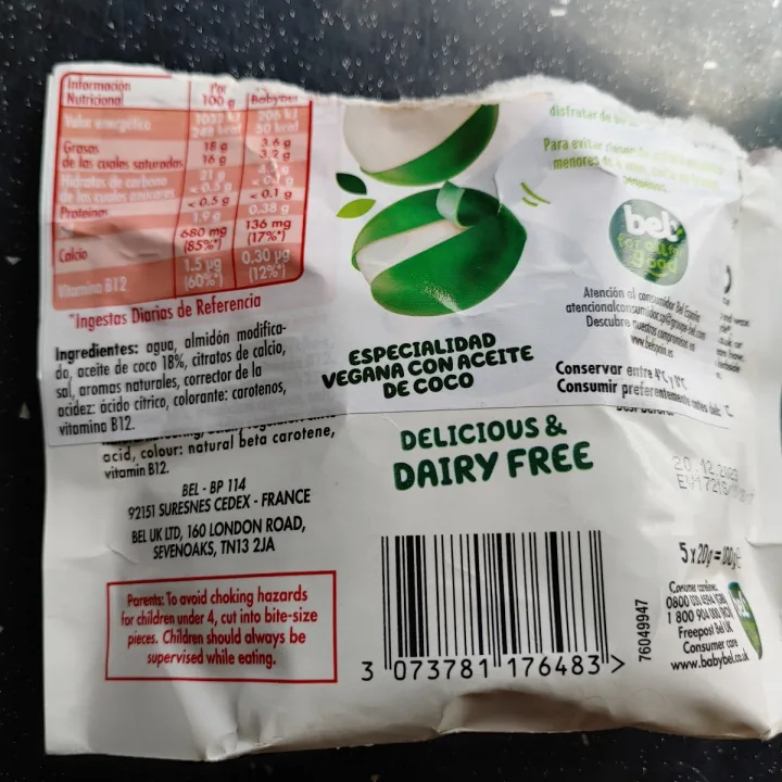 photo of Babybel Plant-Based Plant Based Original shared by @saravelif on  07 Aug 2023 - review