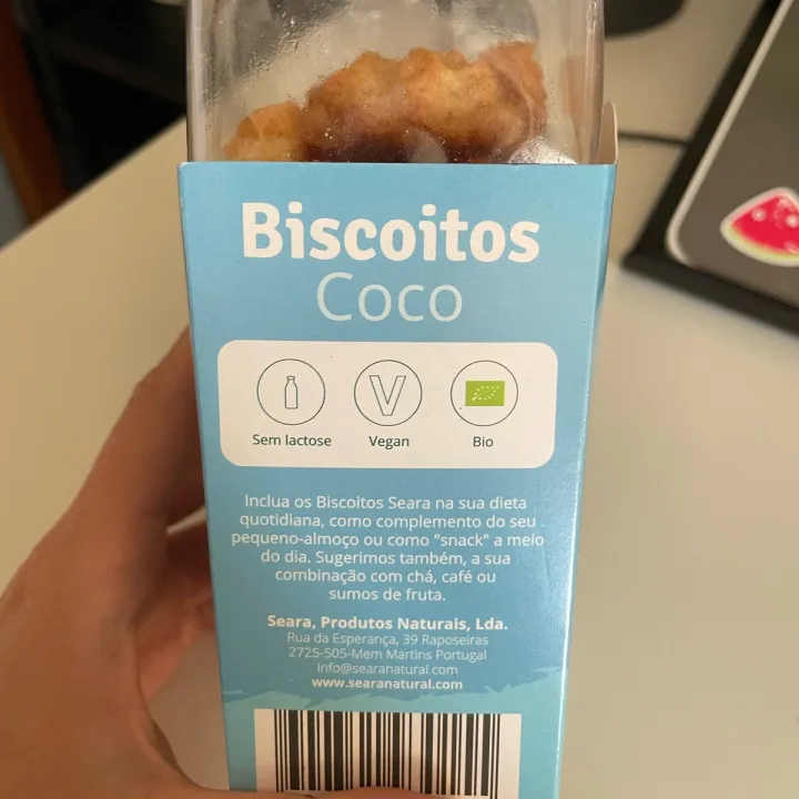 photo of Seara Bio Biscoitos Coco shared by @isabellaf on  02 Sep 2023 - review