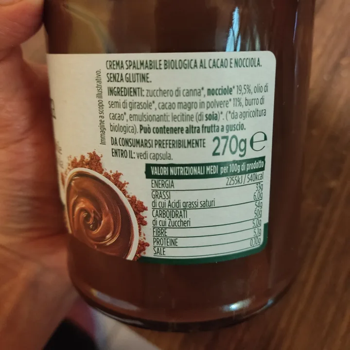 photo of Conad Verso Natura Crema spalmabile cacao e nocciola shared by @yedazul on  28 Oct 2023 - review