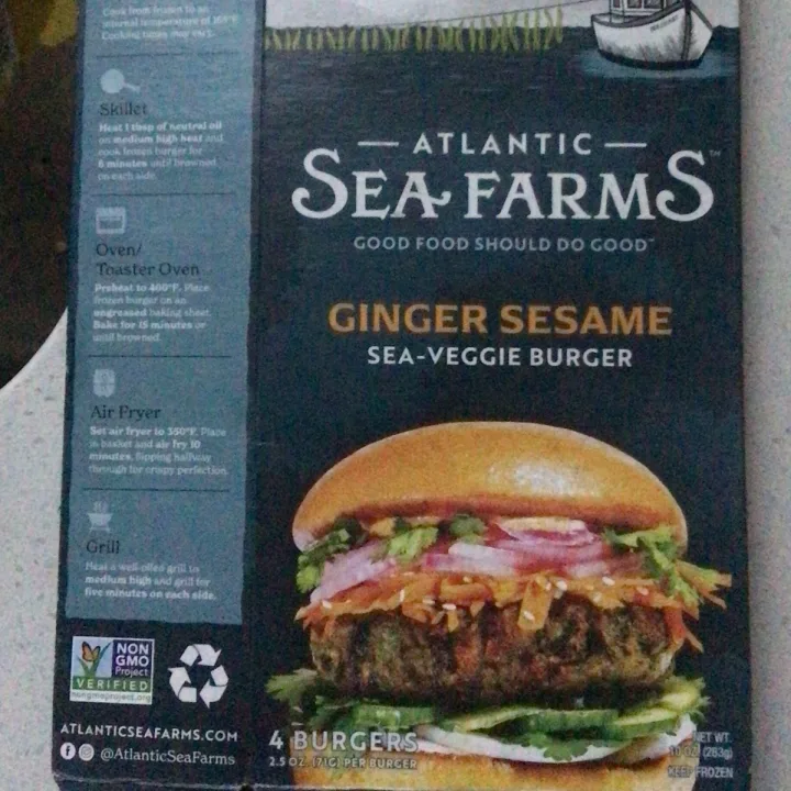 review photo of Atlantic sea farms Ginger Sesame Sea-Veggie Burgers shared by @rickydoc on 21 Nov 2024 - review