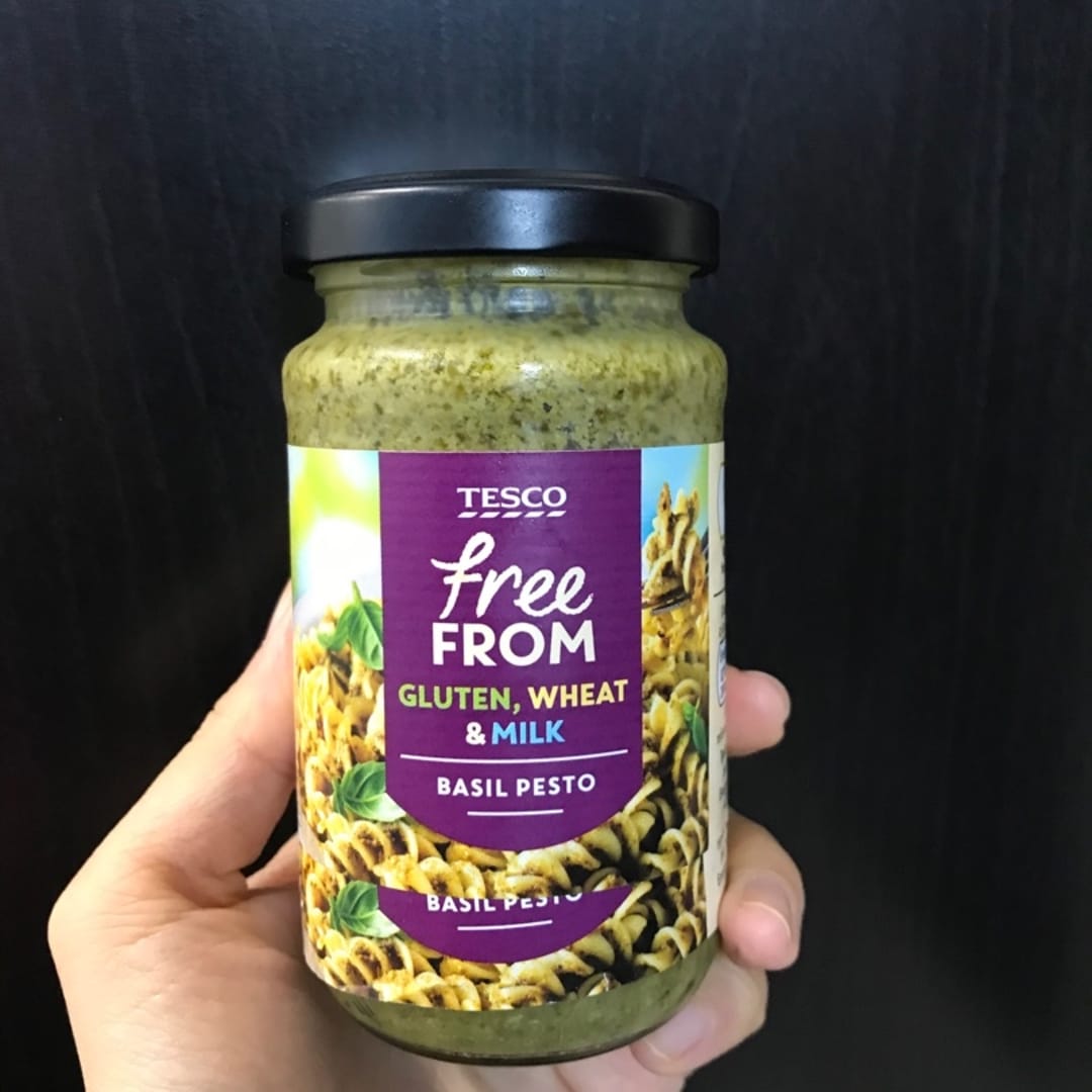 Tesco Basil Pesto Free From Gluten Wheat Milk Abillionveg