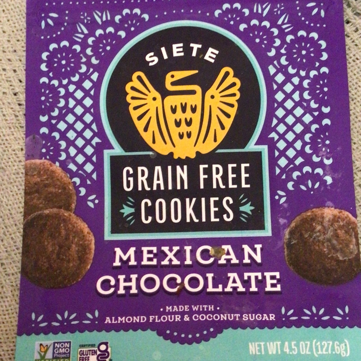 Siete Cookies, Mexican Chocolate, Grain Free - 4.5 oz