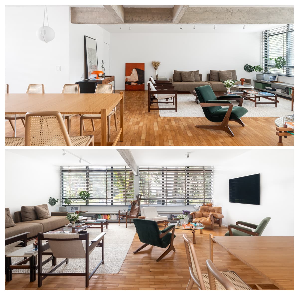 Bloco destaca arquitetura original de apartamento em Brasília / Fotografia Júlia Tótoli