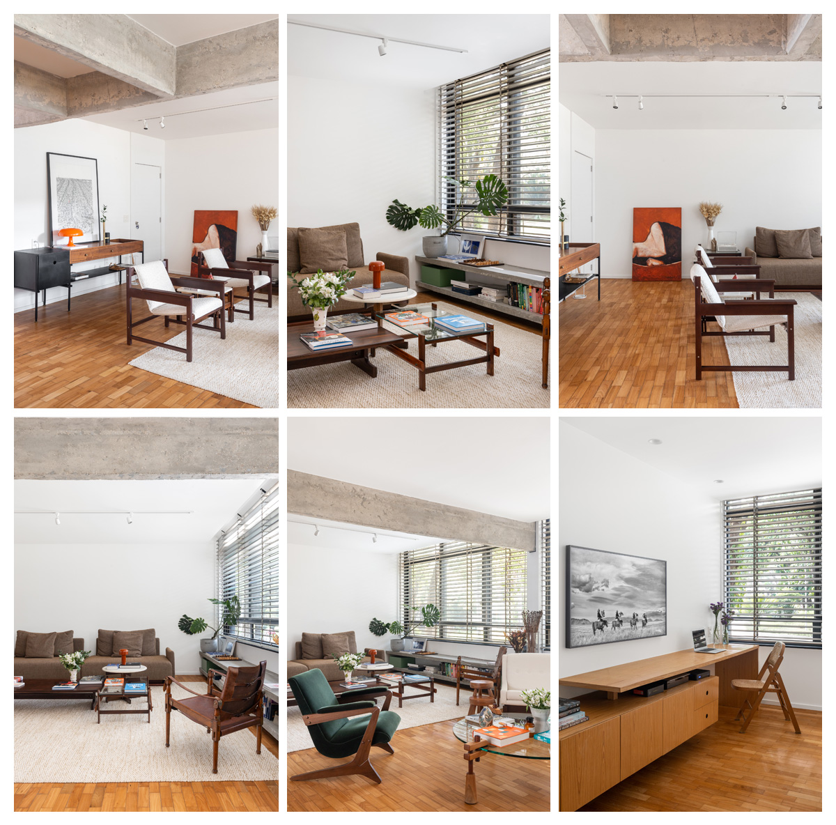 Bloco destaca arquitetura original de apartamento em Brasília / Fotografia Júlia Tótoli