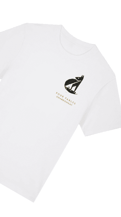 Four Fables T-Shirt Off White - Abingworth Vineyard Shop