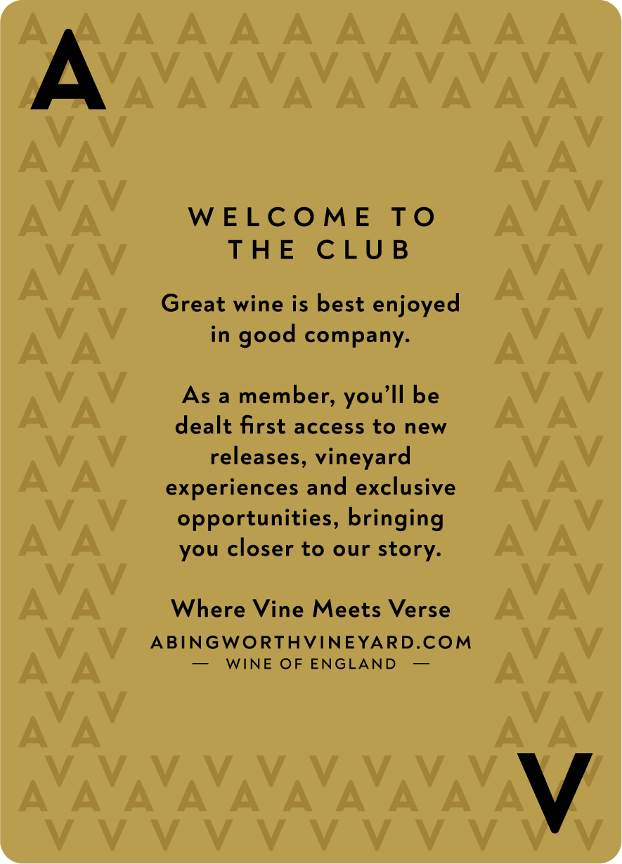Abingworth Vineyard Wine Club Playing Card Image