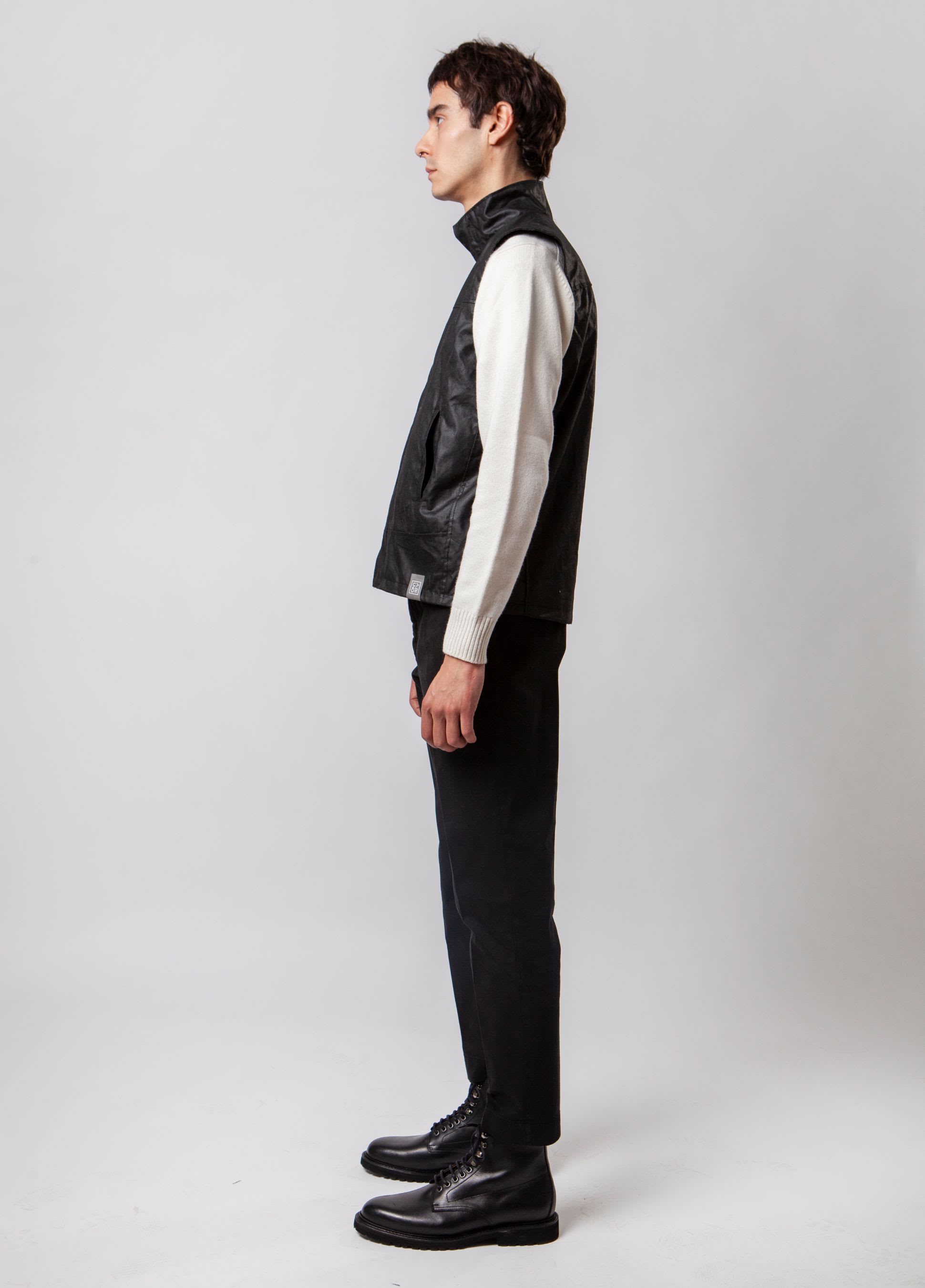 BLACK WAISTCOAT - man
