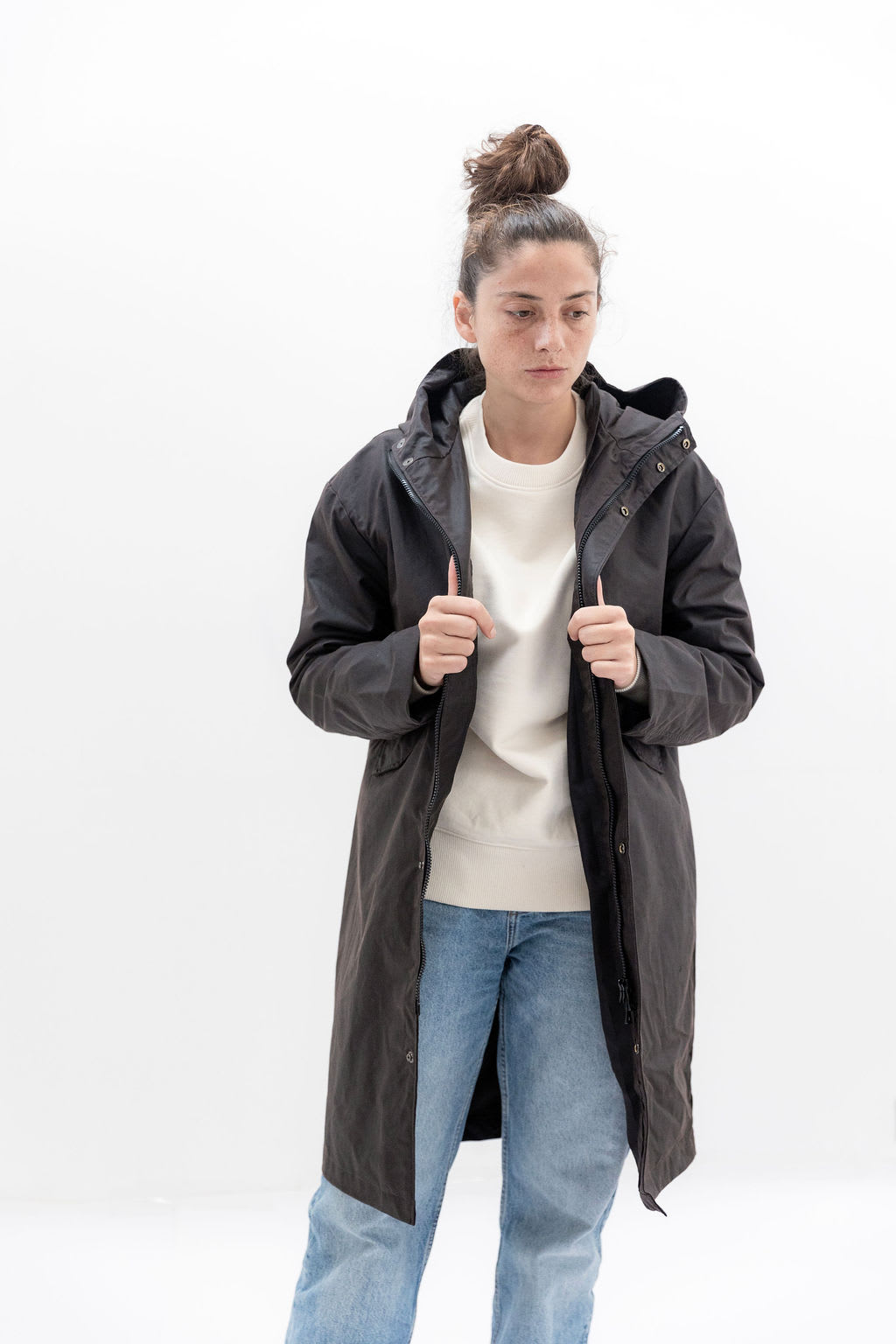 Parka Marrone Donna