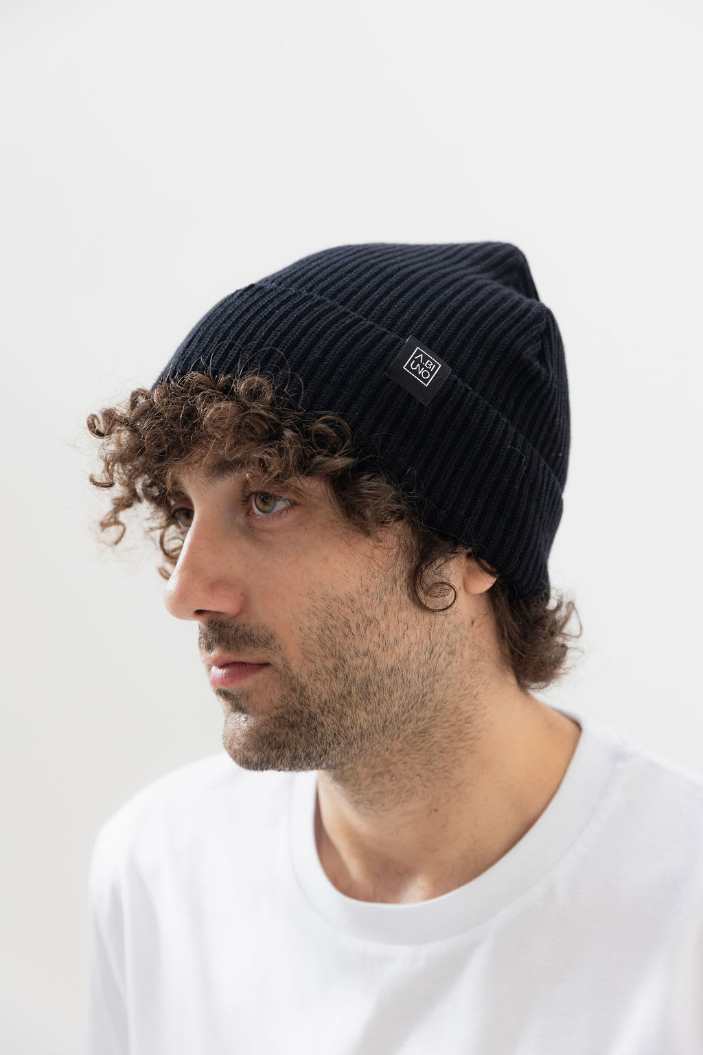 Fisherman Beanie Cotone Organico Nero
