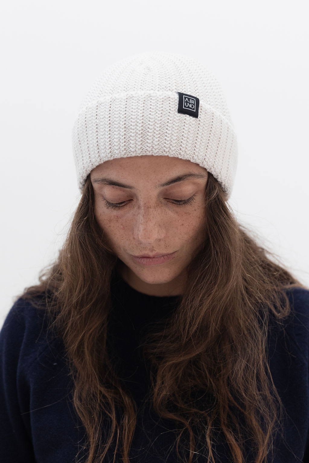 Fisherman Beanie Lana Merino Avorio