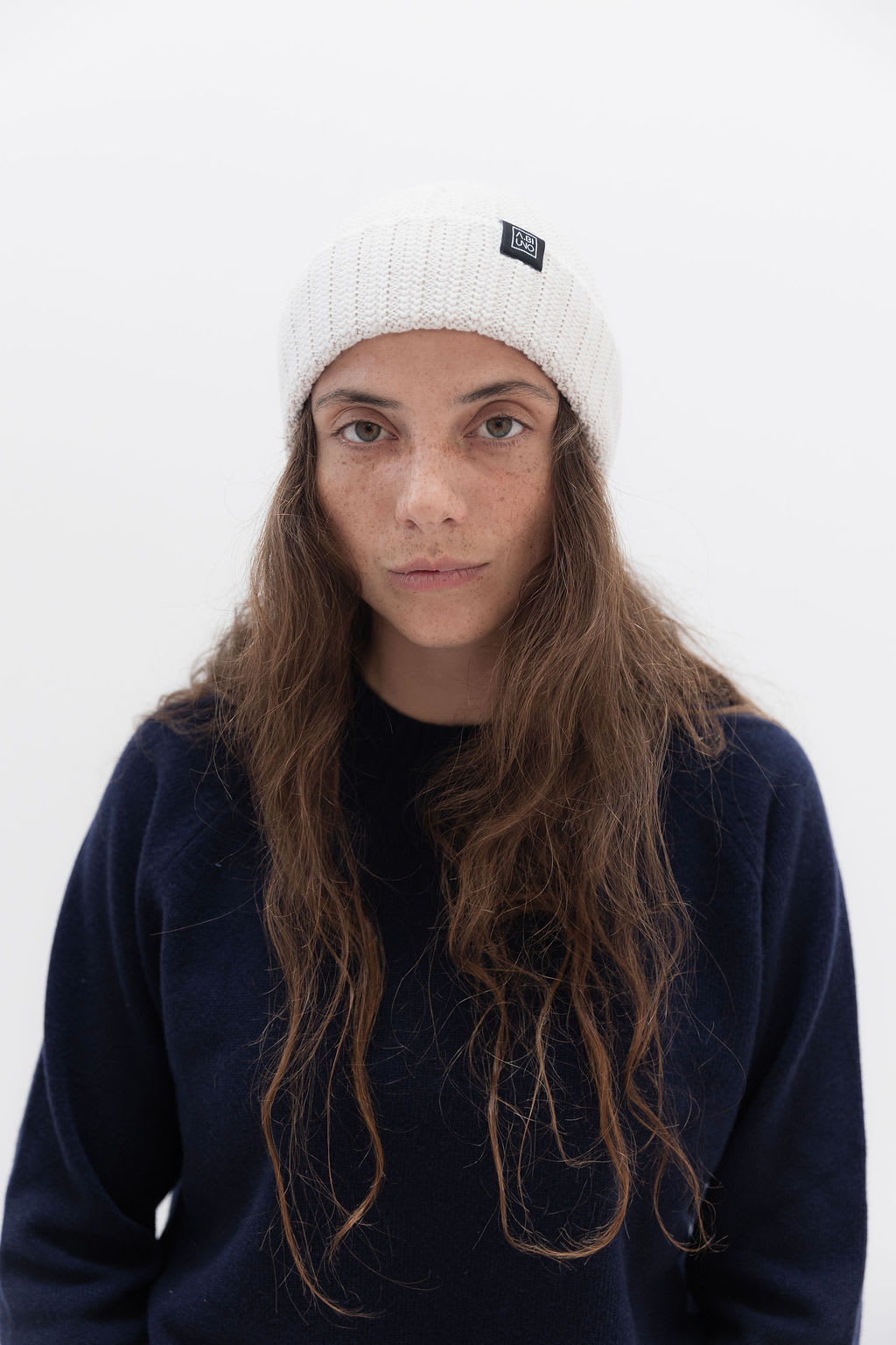 Fisherman Beanie Lana Merino Avorio