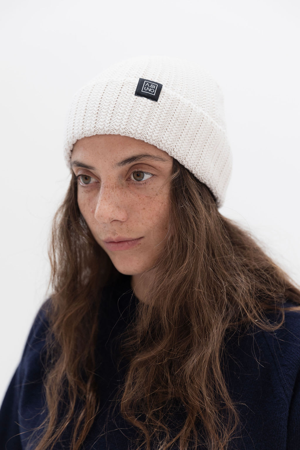 Fisherman Beanie Lana Merino Avorio