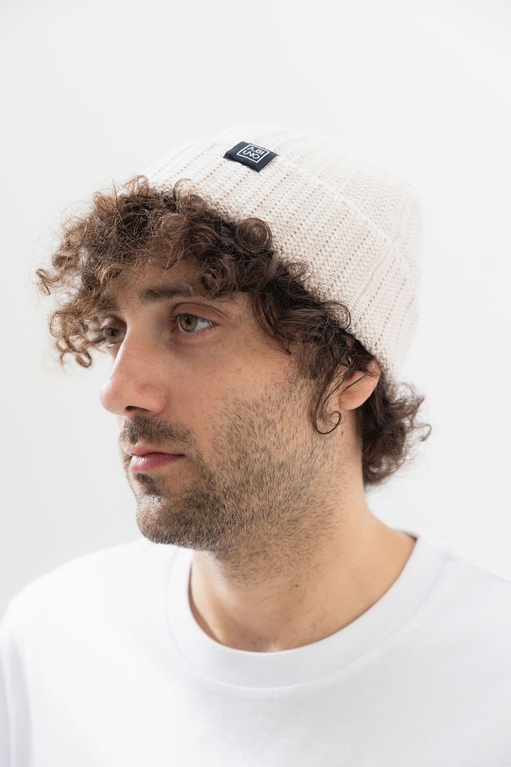 Fisherman Beanie Lana Merino Avorio