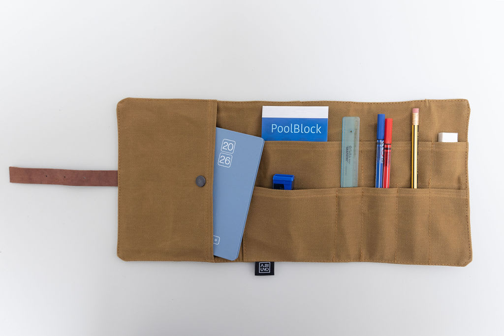 Astuccio organizer marrone