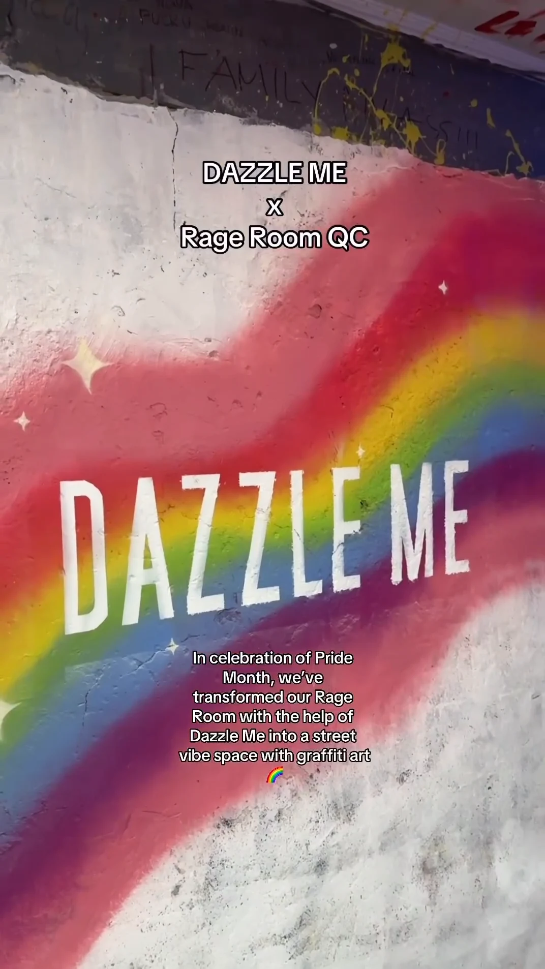 Dazzle Me Mural Work at Rage Room, Quezon City